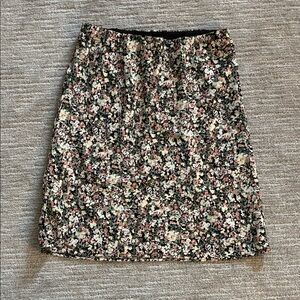 Abercrombie & Fitch Multicolor Floral A-Line Skirt